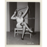 Irving Klaw: Chubby Blonde Mistress & Whip CEIL-20 / Pin-Up - BDSM (Vintage Photo USA)