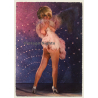 Blonde Nude Showgirl With Feather Boa / Pin-Up - Risqué (Vintage PC 1960s/1970s)