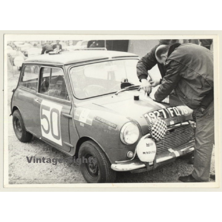 Rallye Du Limousin 1964: N°50 Austin Mini Cooper S / Monjoli - Guilhem (Vintage Photo)