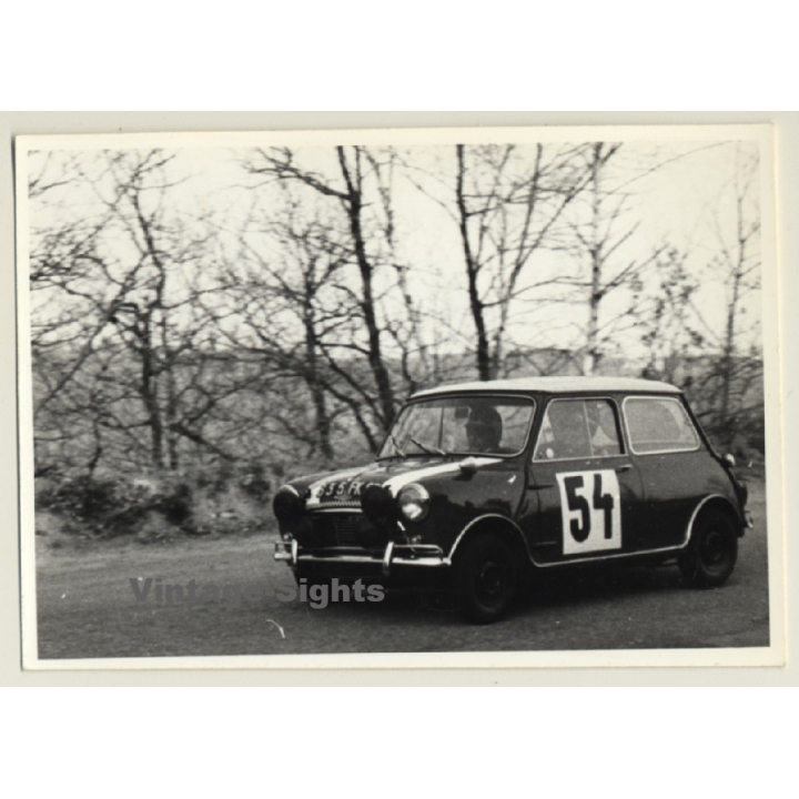 Rallye Du Limousin 1964: N°54 Austin Mini Cooper S (Vintage Photo)