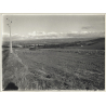 Jerri Bram (1942): View Over Flat Landscape / Clouds (Large Vintage Photo ~1970s)