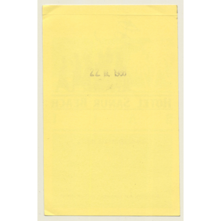 Bali / Indonesia: Hotel Sanur Beach (Vintage Self Adhesive Luggage Label / Sticker)