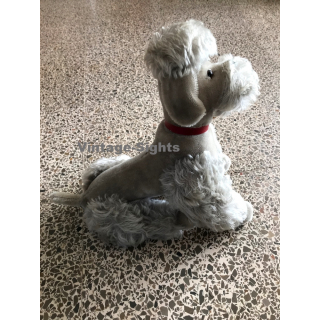 Vintage Steiff Snobby Dog / Schnauzer With Button & Tag 5335.05  ~1950s/1960s