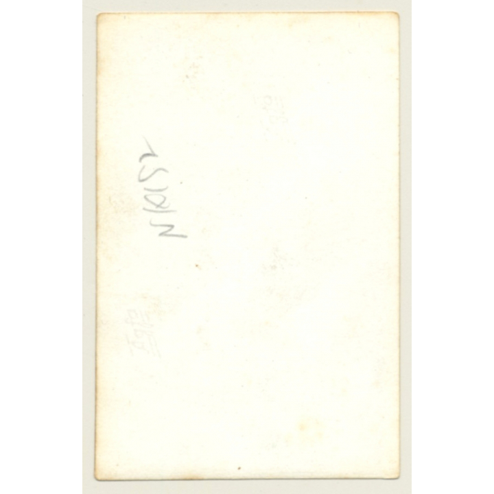 Darkhaired Nude In Lounge Chair (Vintage Photo ~ 1950s/1960s)