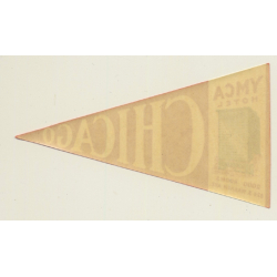 Chicago / USA: YMCA Hotel (Vintage Luggage Label ~1940s/1950s)