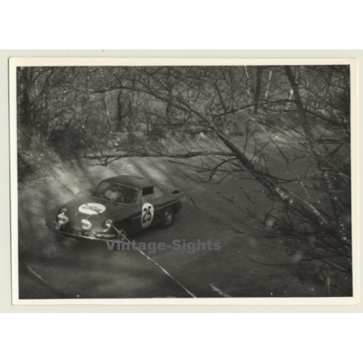 Rallye Du Limousin 1964: N°25 Alpine Renault A110 (Vintage Photo)