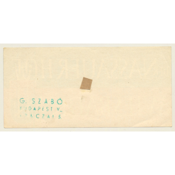 Wiesbaden / Germany: Hotel Nassauer Hof (Vintage Luggage Label)