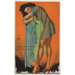 Earl Moran: He Saw Right Through My Little Scheme / Pin-Up - Risqué (Mutoscope Card PC)