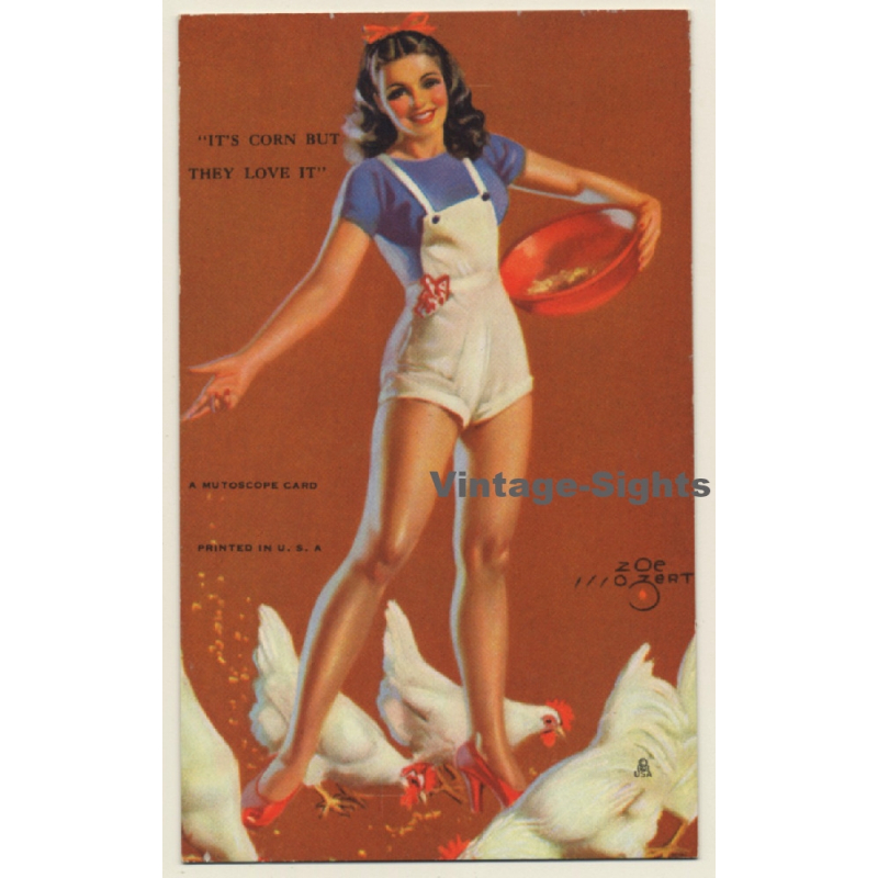 Zoe Mozert: It's Corn But They Love It / Pin-Up - Risqué (Mutoscope Card PC)