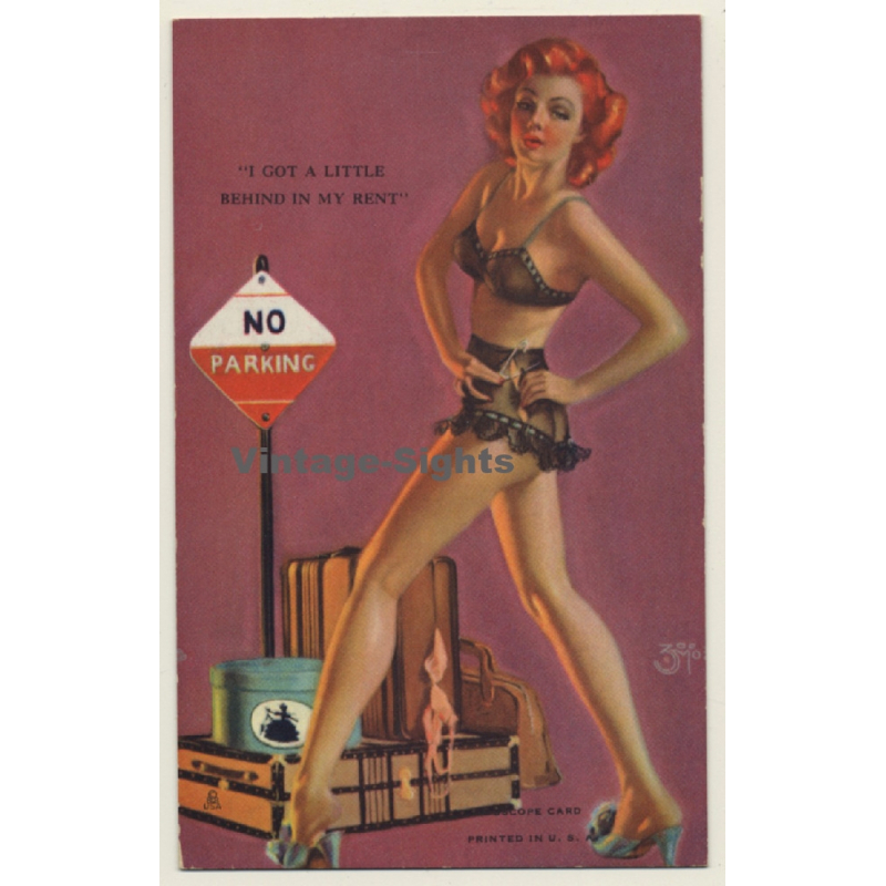 Zoe Mozert: I Got A Little Behind In My Rent / Pin-Up - Risqué (Mutoscope Card PC)