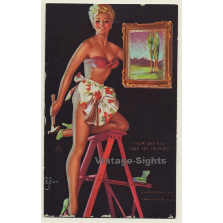 Zoe Mozert: How Do You Like My Frame? / Pin-Up - Risqué (Mutoscope Card PC)