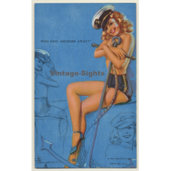 K.O. Munson: Who Said Anchors Away? / Pin-Up - Risqué (Mutoscope Card PC)