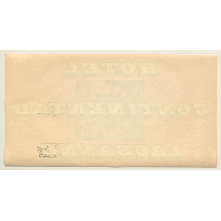Lausanne / Switzerland: Hotel Continental (Vintage Luggage Label)