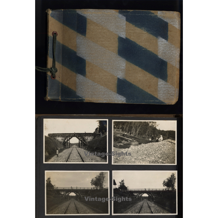 Sumatra / Indonesia: Bridge Building - Engineering NIELS-THIELE (64 Vintage Photos 1935)
