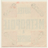 Como / Switzerland: Hotel Metropole & Suisse  (Vintage Luggage Label)