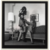 2 Racy Females In Catfight & Bondage Session*1 / Lacquer - BDSM (Vintage Contact Sheet Photo 1970s)