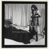2 Racy Females In Catfight & Bondage Session*9 / Lacquer - BDSM (Vintage Contact Sheet Photo 1970s)