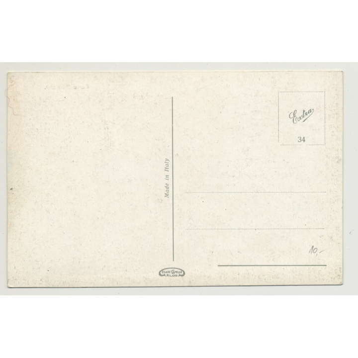 Carro Siciliano / Donkey With Cart (Vintage Photo PC B/W)