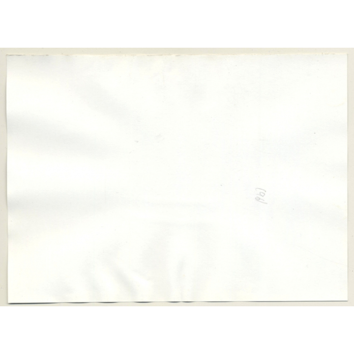 Seductive Brunette Nude Kneeling On Bed / Eyes - Lace Gloves (Vintage Photo Germany ~1990s)