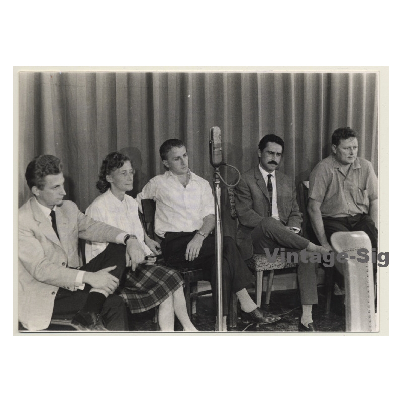 Kinshasa: 5 Accused Of Economic Sabotage / Press Conference (Vintage Photo 1967)