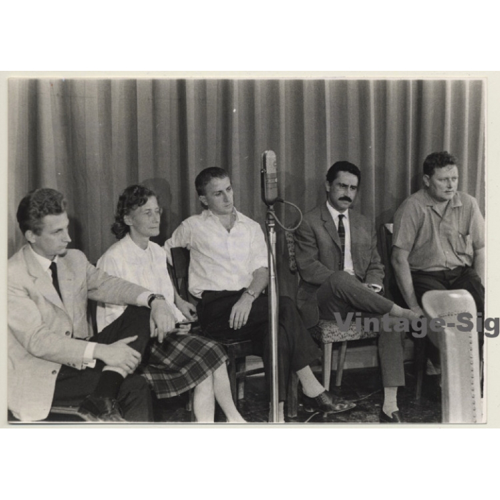 Kinshasa: 5 Accused Of Economic Sabotage / Press Conference (Vintage Photo 1967)