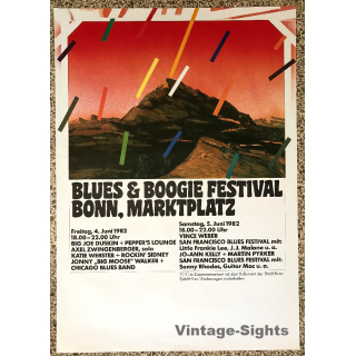 Blues & Boogie Festival Bonn, Marktplatz 1982 (Vintage Concert Poster)