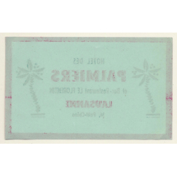 Lausanne / Switzerland: Hotel Des Palmiers / Le Florentin (Vintage Luggage Label)