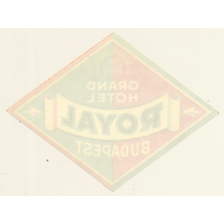 Budapest / Hungary: Grand Hotel Royal (Vintage Luggage Label)