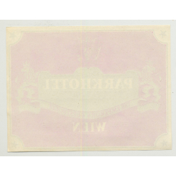 Hübner's Parkhotel Schönbrunn - Vienna / Austria (Vintage Luggage Label)