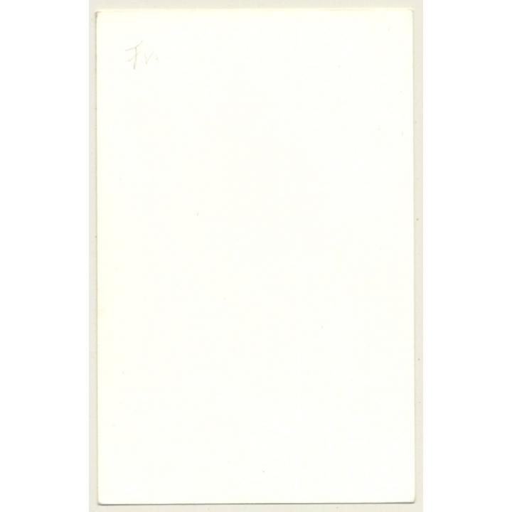 Slim Busty Semi Nude Standing / Eyes - Suspenders (Vintage Photo Germany ~1980s)