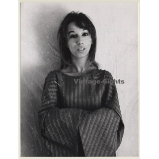 Jerri Bram (1942): Pretty Brunette In Traditional Kaftan (Vintage Photo ~1970s)