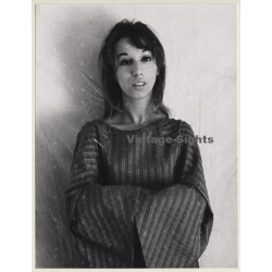 Jerri Bram (1942): Pretty Brunette In Traditional Kaftan (Vintage Photo ~1970s)