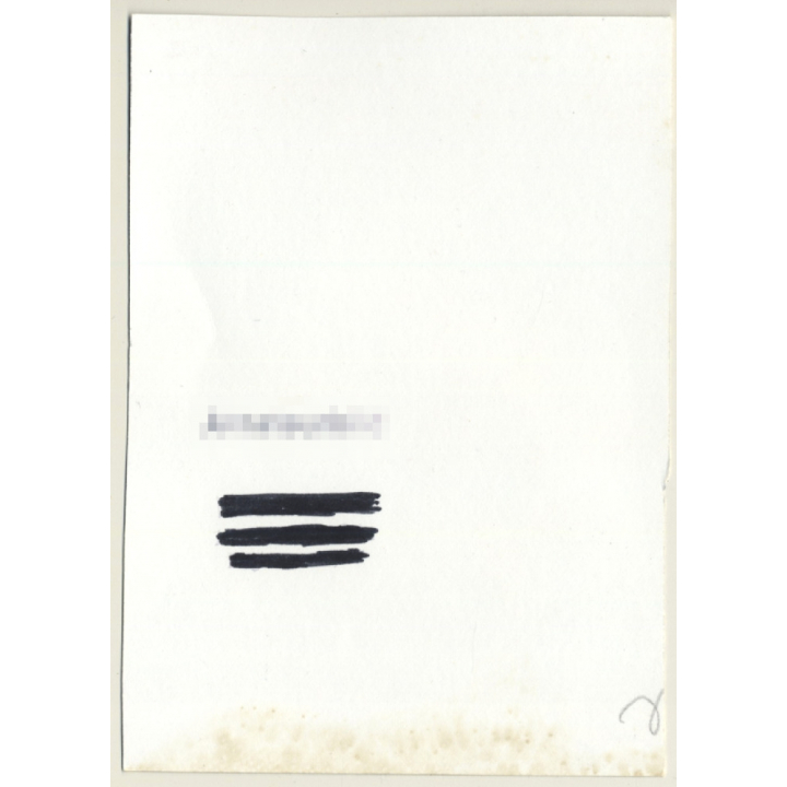 Rear View: Nude Female With Long Hair On Blanket / Butt (Vintage Photo GDR ~1980s)