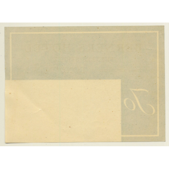 London / UK: Berners Hotel (Vintage Luggage Label)