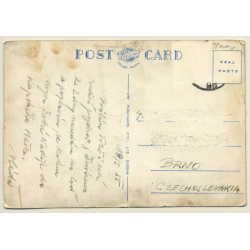 South Africa: Topless Zulu Musicians / Tribal - Ethnic (Vintage RPPC 1955)