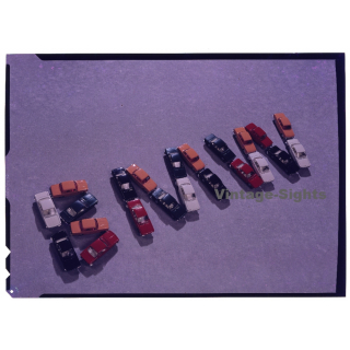 BMW Advertisement / Wiking Cars (Vintage Large Format Diapositive ~1960s)