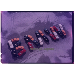 BMW Advertisement*2 / Wiking Cars (Vintage Large Format Diapositive ~1960s)