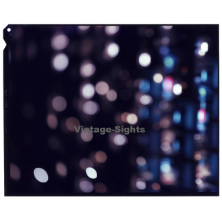 Blurry Big City Lights / Experimental Take (Vintage Large Format Diapositive ~1960s)