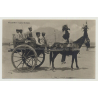 Palermo / Italy: Carro Siciliano & Donkey (Vintage Photo PC B/W)
