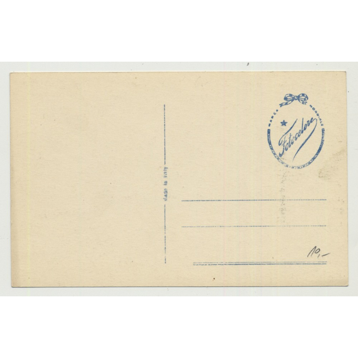 Palermo / Italy: Carro Siciliano & Donkey (Vintage Photo PC B/W)