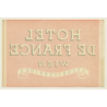 Vienna - Wien / Austria: Hotel De France (Vintage Luggage Label)