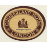 London / UK: Cumberland Hotel *2 (Vintage Luggage Label ~1930s/1940s)