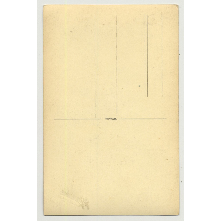 Sweet Girl W. Teddy Bear & Stuffed Dog (Vintage Real Photo PC 20s/30s)