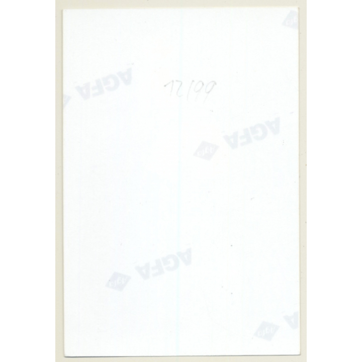 Rear View: Racy Blonde Semi Nude In Leather Chaps (Vintage Photo Germany ~1990s)