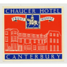 Caucer Hotel (Trust House) - Canterbury / Great Britain (Vintage Luggage Label 1950s)