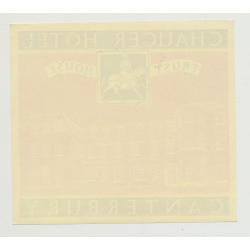 Caucer Hotel (Trust House) - Canterbury / Great Britain (Vintage Luggage Label 1950s)