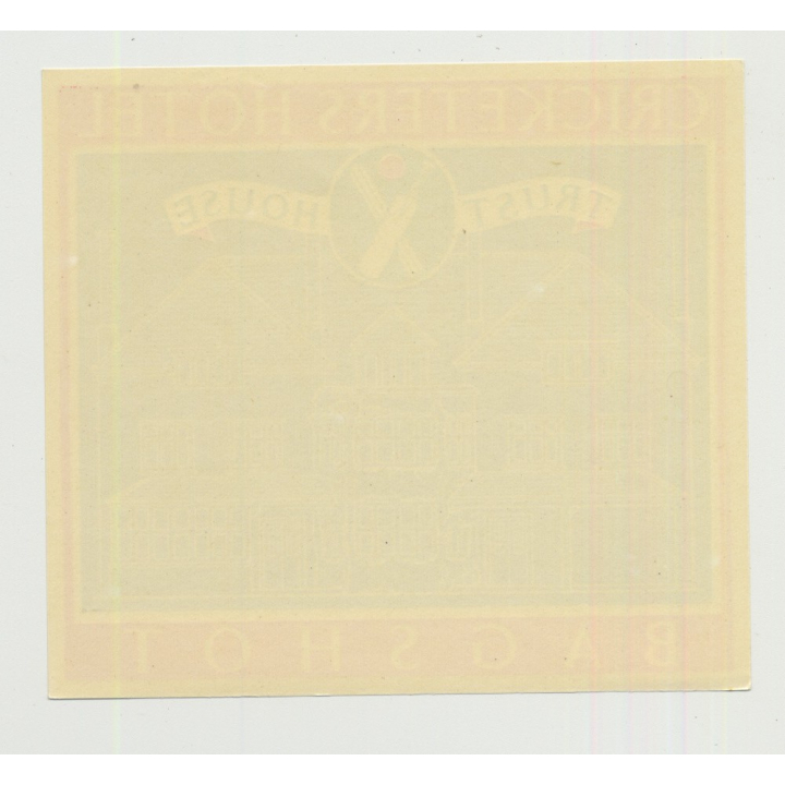 Cricketers Hotel (Trust House) - Bagshot / Great Britain (Vintage Luggage Label 1950s)