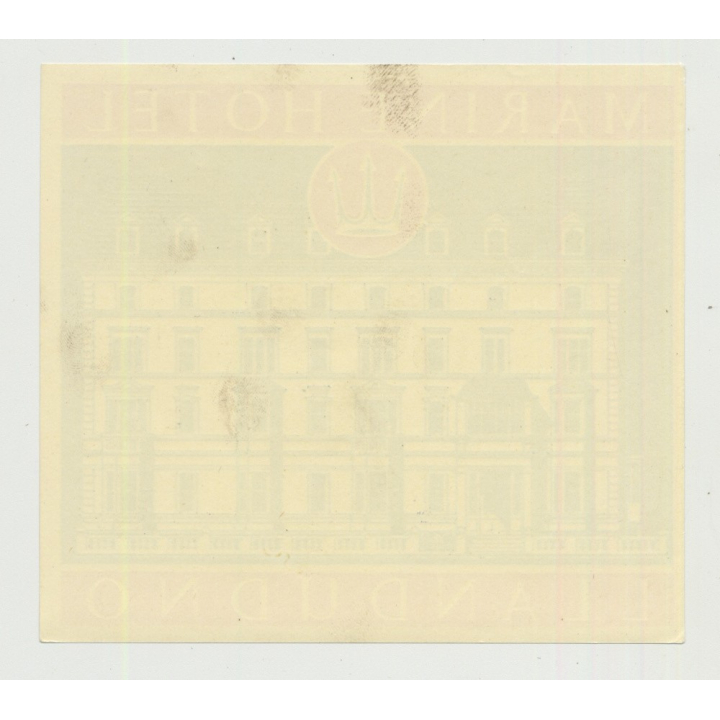 Marine Hotel (Trust House) - Llandudno / Great Britain (Vintage Luggage Label 1950s)