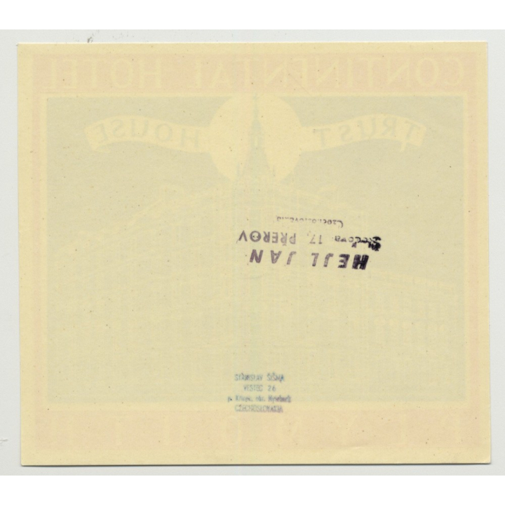 Continental Hotel (Trust House) - Plymouth / Great Britain (Vintage Luggage Label 1950s)