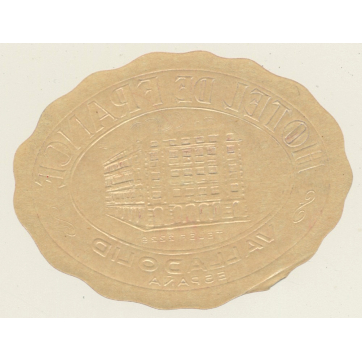 Valladolid / Spain: Hotel De France (Vintage Luggage Label)